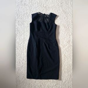 Calvin Klein Black Lace Sheath Dress Size 6